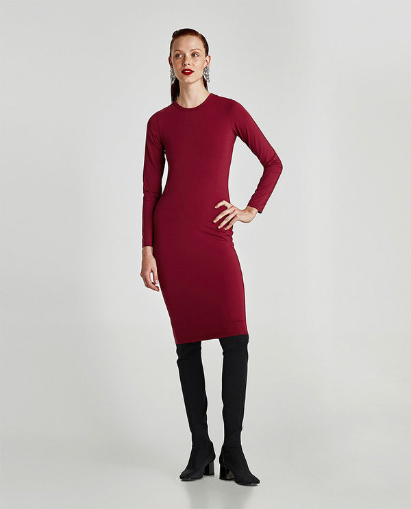 Double-breasted wool coat